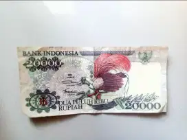 Uang kertas dua puluh ribu jadul