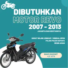 Butuh motor Revo lama,