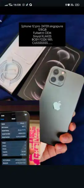 IPHONE 12 PRO 128GB MURAH