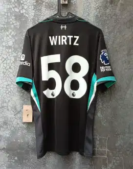 Jersey baju bola original liverpool fc 2024 2025 away wirtz size M