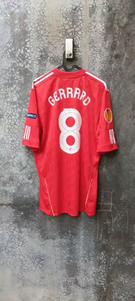 Jersey baju bola original liverpool lfc fc 2010 2012 home gerrard