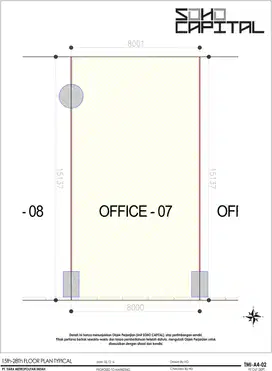 Office Space Kantor Soho Capital Central Park Jakarta Barat