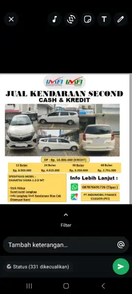 Kredit mobil sigra th 2024 pajak hidup