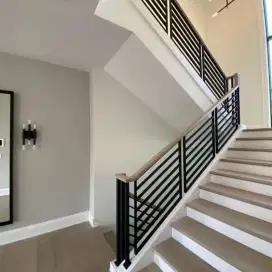 Railing Tangga Putar Kanopi Mezanine