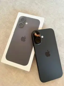 IPHONE 16 128 BLACK GARANSI APPLE