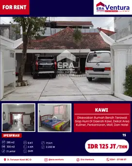Disewakan Rumah Bersih Terawat Siap Huni Di Daerah Jalan Kawi