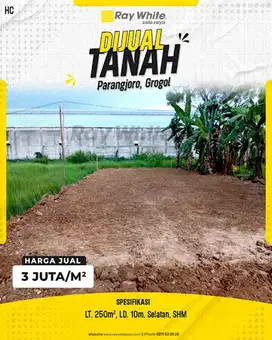 Lahan Strategis Siap Bangun di Parangjoro, Grogol!