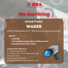 Lowongan Perkerjaan Waker
