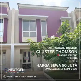 Disewakan Rumah Cluster Thomson Gading Serpong
