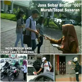 Jasa sebar brosur murah tepat sasaran tertarget harga 300rb/rim
