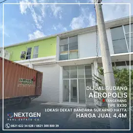 Dijual Gudang Aeropolis dekat Bandara Soekarno Hatta