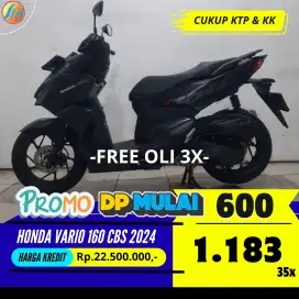 DP PROMO 600RIBU HONDA VARIO 160 CBS 2024 SEKEN ANGSURAN TERJANGKAU