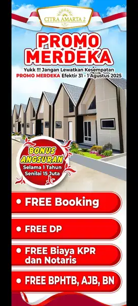Rumah 1 Lantai Tanpa Booking Dan Free Dp