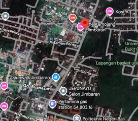 Tanah Komersil di Jalan Utama Jimbaran – Uluwatu, Bali