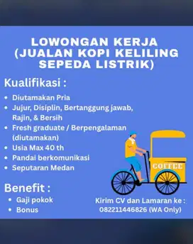 LOWONGAN KERJA JUAL KOPI