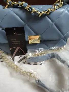 Tas wanita biru keabuan