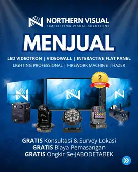 JUAL LED DISPLAY | VIDEOTRON | VIDEOWALL | LIGHTING PROFESIONAL