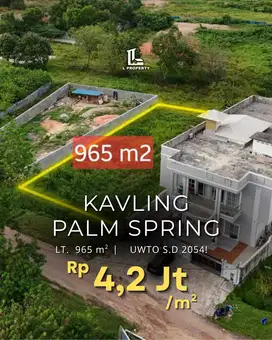 KAVLING LUAS DI PALM SPRING, AREA STRATEGIS DEKAT PUSAT KOTA BATAM!