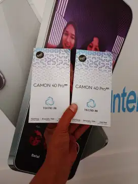 [ fast respon wa ] Tecno Camon 40 Pro 5G 8+8/256 Garansi resmi 13bln