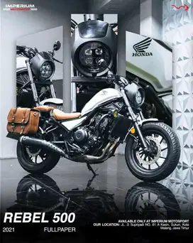 Honda Rebel 500 ABS Tahun 2021 Regist 2022