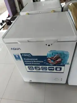 JUAL FREEZER 100 LITER MERK AQUA BAGUS NORMAL