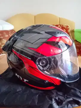 Helm KYT Half Face Double Visor