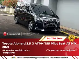 [ LOW KM ] Toyota Alphard 2.5 G ATPM TSS Pilot Seat AT HITAM 2021 2022