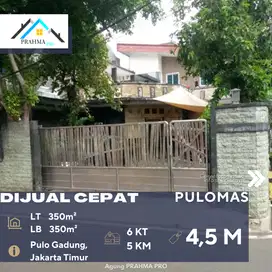 Pulomas Jakarta Timur Dijual Rumah Bagus 2 Lantai Siap Huni