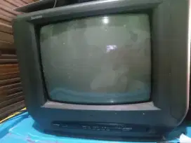 TV TABUNG LG 14 & STB EVERCROSS SECOND