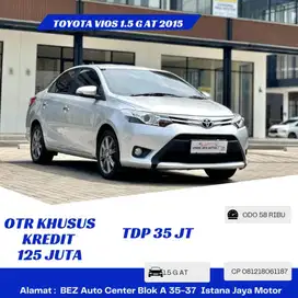 Km 58rb Toyota Vios 1.5 G AT 2015 Silver