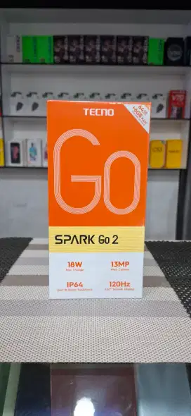 Tecno spark go 2 ram 6/64 baru anti air