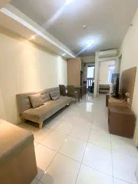 Sewa apartemen greenbay tipe 2 kamar kondisi furnished view ke Mall