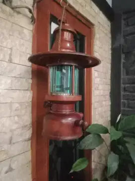 Lampu petromax kayu jati