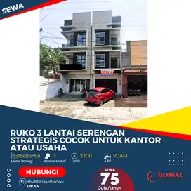 Ruko 3 Lantai Strategis Serengan Cocok untuk Kantor atau Usaha