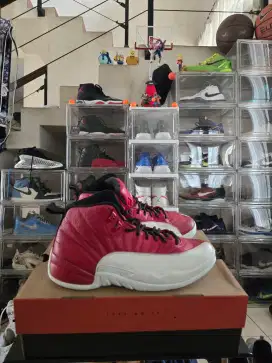 Sepatu Basket Original, Nike Air Jordan 12, Gym Red