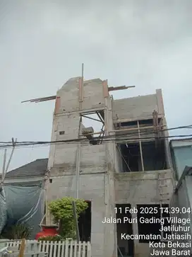 Rumah Bahan Dekat Akses Toll di Puri Gading Village, Jatiasih, Bekasi