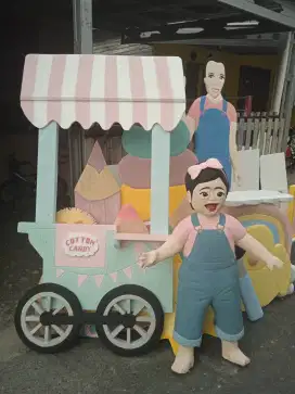 Art 4D dan 3D karakter styrofoam