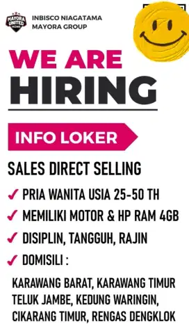 Sales Direct Seling Mayora