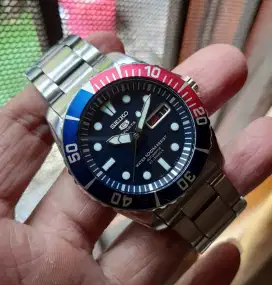 Jam tangan seiko snzf15k1 sea urchin pepsi original lengkap