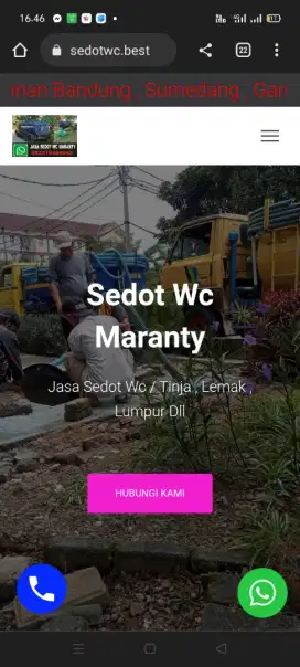 Layanan jasa sedotwc