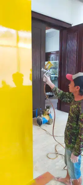 Jasa Renovasi Rumah Cat Dinding Cat Duco Politur Canopy Atap Dll