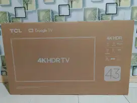 Tcl Google tv 43 inch 43V6C layar 4K terbaru