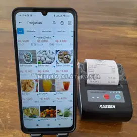 PAKET KASIR HEMAT & PRAKTIS!! – APLIKASI KASIR + PRINTER PORTABLE