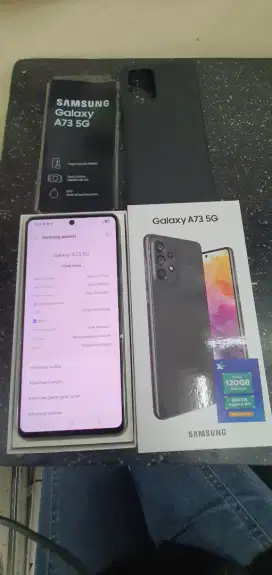 Bekass Samsung A73 5G Ram 8/256 GB ,mulusss kyk baru ,lengkapp