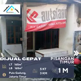 Pisangan Timur Jaktim Jual Cepat Rumah Lama Cocok Untuk Kost/Kontrakan