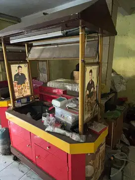 Gerobak dagang bahan steanless steal awet