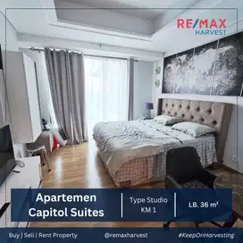 APARTEMEN CAPITOL SUITES DISEWAKAN - TYPE STUDIO - FULL FURNISHED