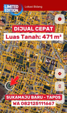 TANAH KOSONG DIJUAL