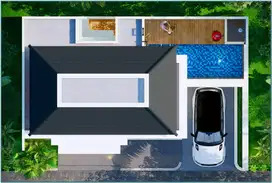 Rumah 2 Lantai Sleman Desain Elegan & Fasilitas Keluarga