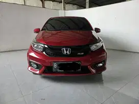 Honda Brio RS AT ( Matic ) 2020 / 2021 Merah low km baru 33rban Mulus